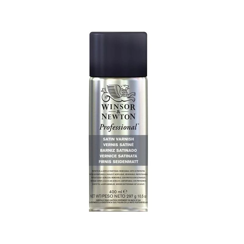 Lak v spreji W&N, hodvábny lesk - 400 ml