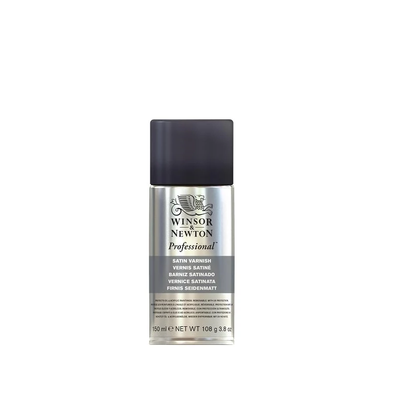 Lak v spreji W&N, hodvábny lesk - 150 ml