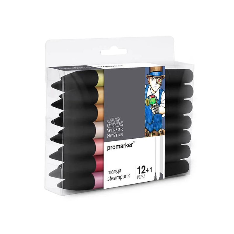 Sada alkoholových popisovačov Promarker - 12+1 ks, Manga Steampunk - 12+1 ks