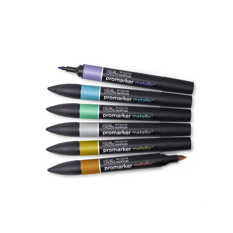 Sada alkoholových popisovačov ProMarker - 6 ks, metallic