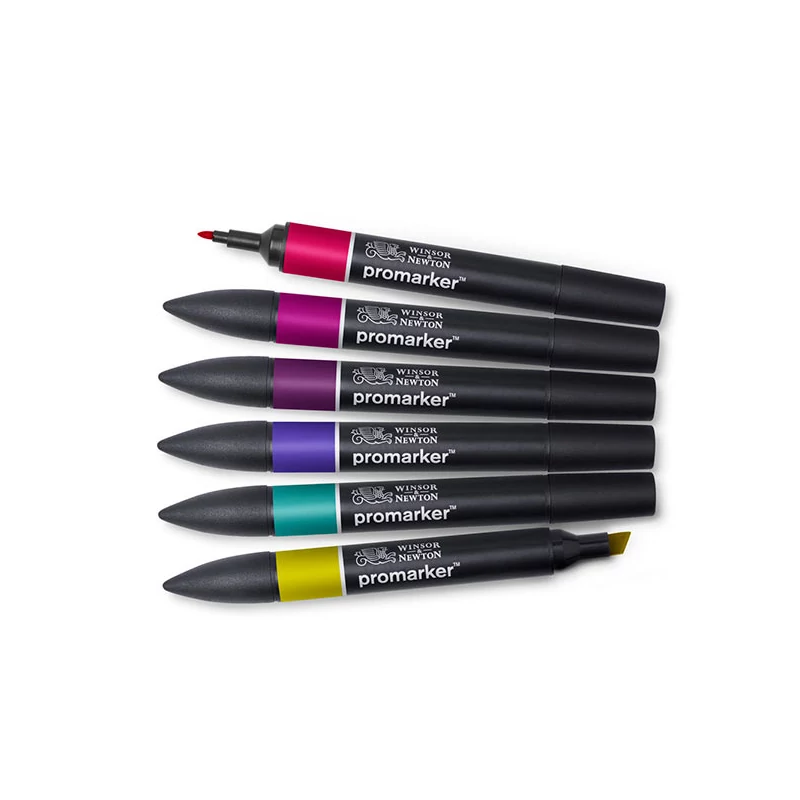 Sada obojstranných alkoholových popisovačov ProMarker - 6 ks, rich tones