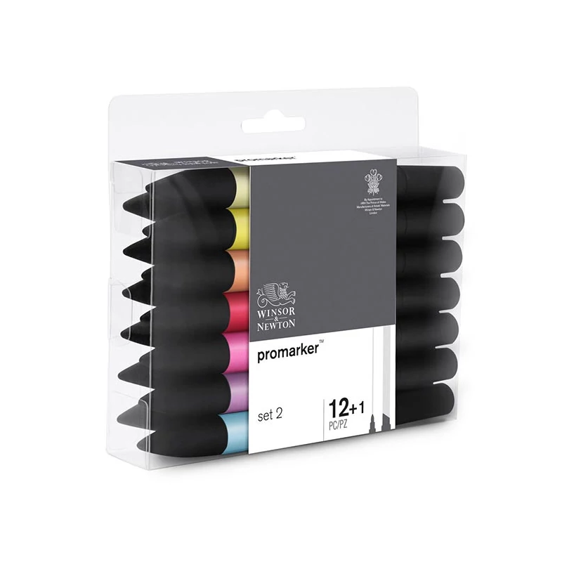 Sada obojstranných alkoholových popisovačov ProMarker - 12+1 ks, Set 2