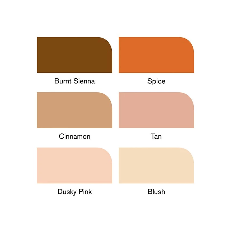 Sada alkoholových popisovačov ProMarker - 6 ks, skin tones set 2