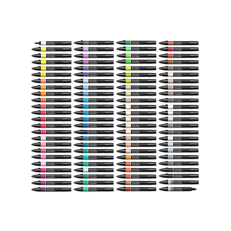 Sada obojstranných alkoholových popisovačov ProMarker - 96 ks, super big box set