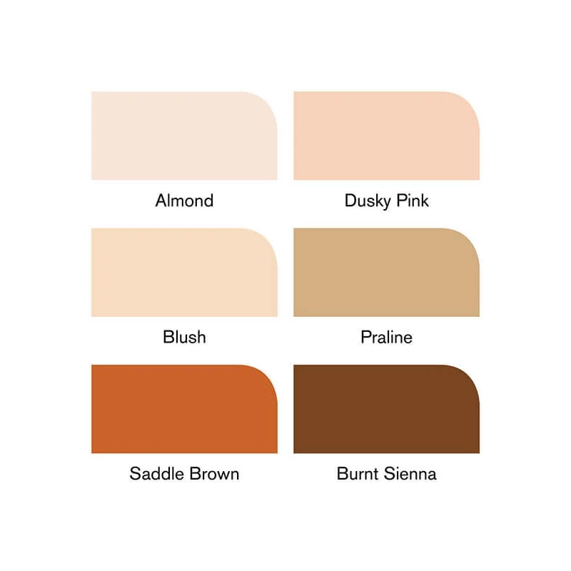 Sada obojstranných alkoholových štetcových popisovačov Promarker Brush - 6 ks, skin tones