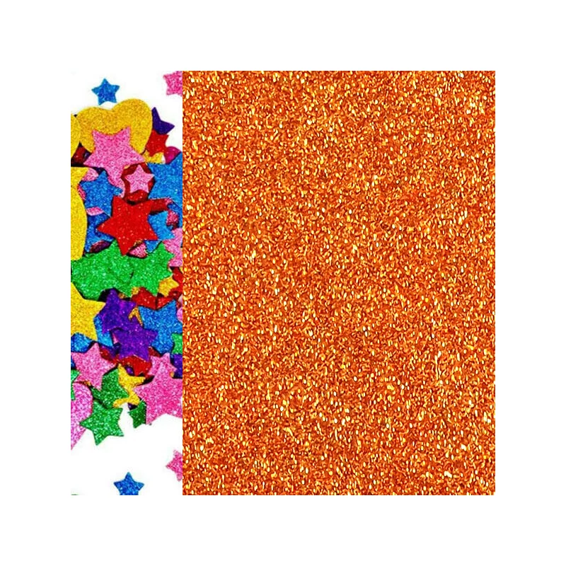 Machová guma - trblietavá oranžová