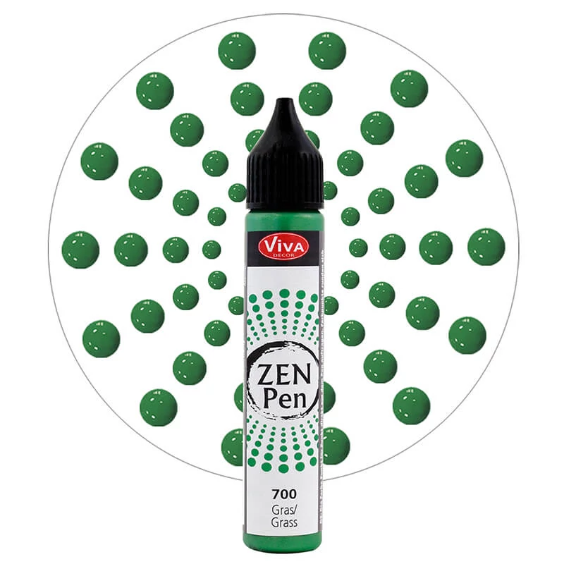 Bodkovacie pero Zen Pen, 28 ml - trávovo zelené