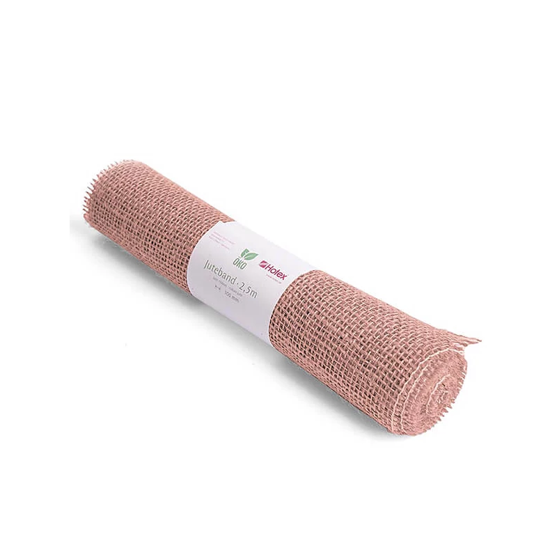 Behúň na stôl z juty, 30 cm, 2,5 metra - 36 vintage ružový