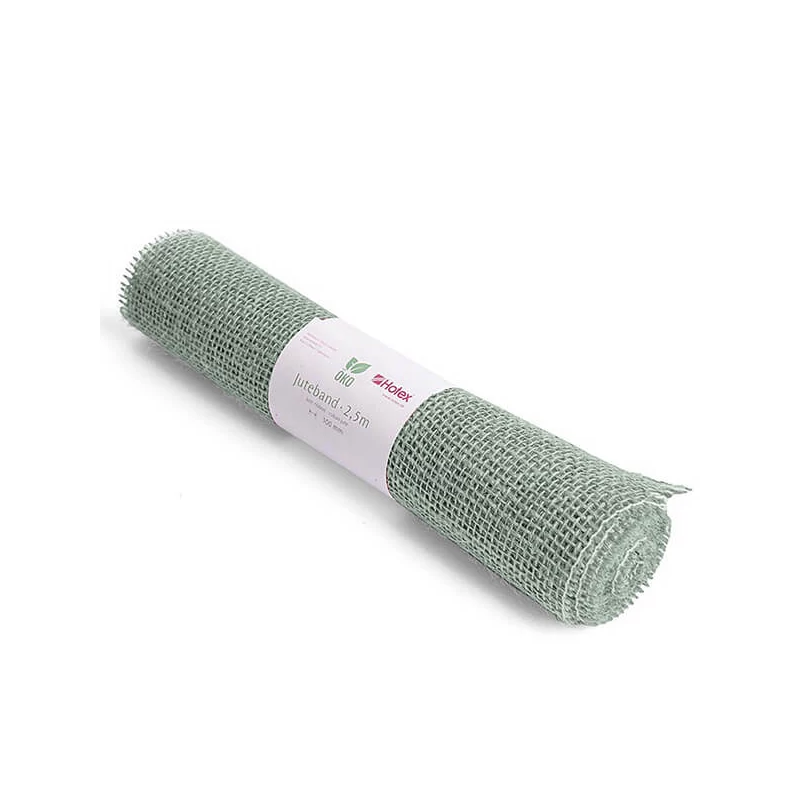 Behúň na stôl z juty, 30 cm, 2,5 metra - 82 sivý