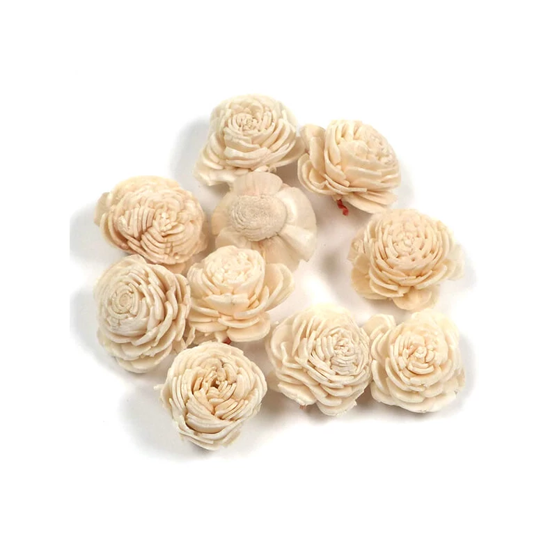 Suché plody - Ming iskerník, 2 cm, biely, 10 ks