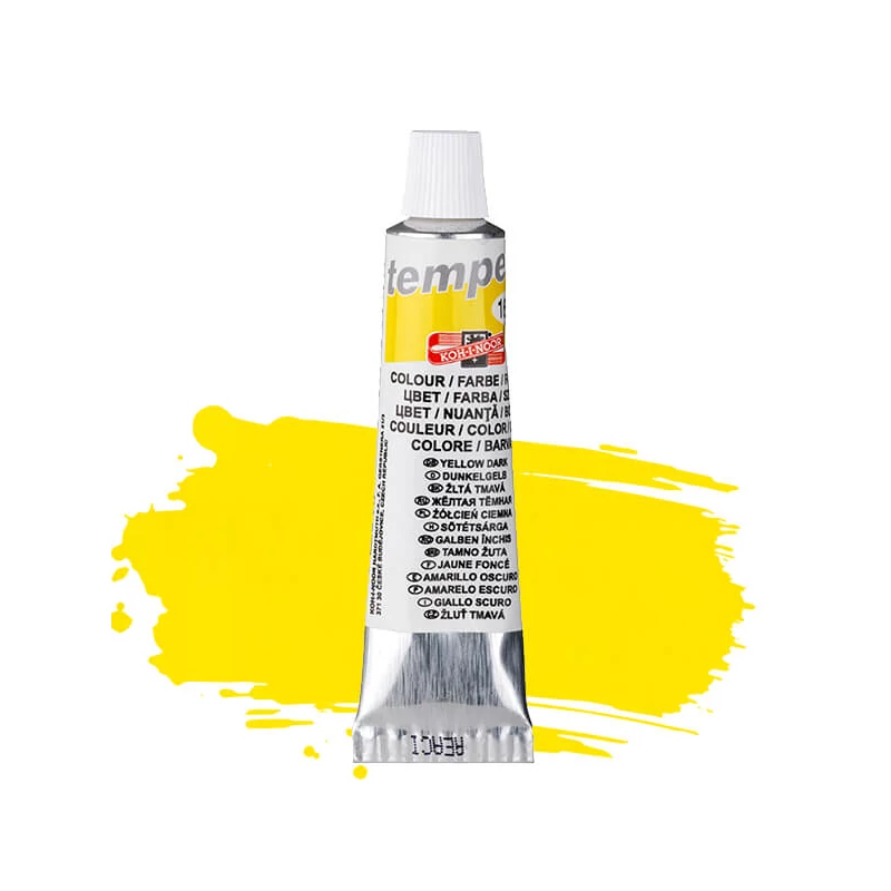 Temperová farba KOH-I-NOOR, 16 ml - tmavožltá