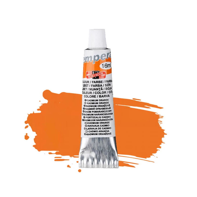 Temperová farba KOH-I-NOOR, 16 ml - kadmiová oranžová