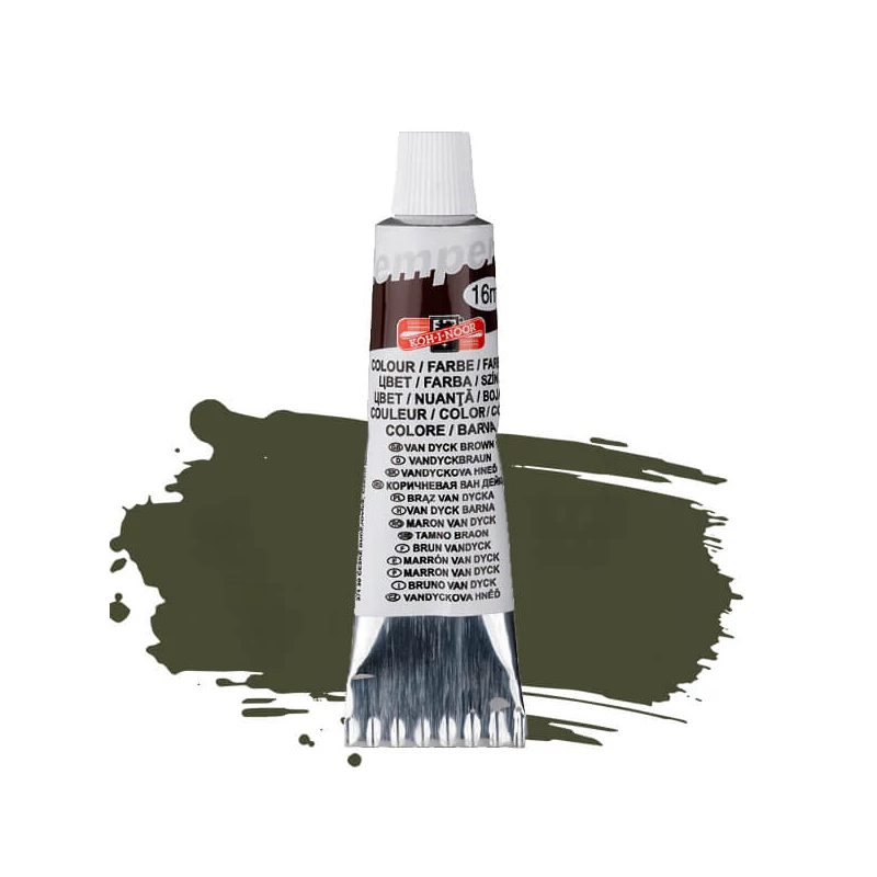Temperová farba KOH-I-NOOR, 16 ml - van dyck hnedá
