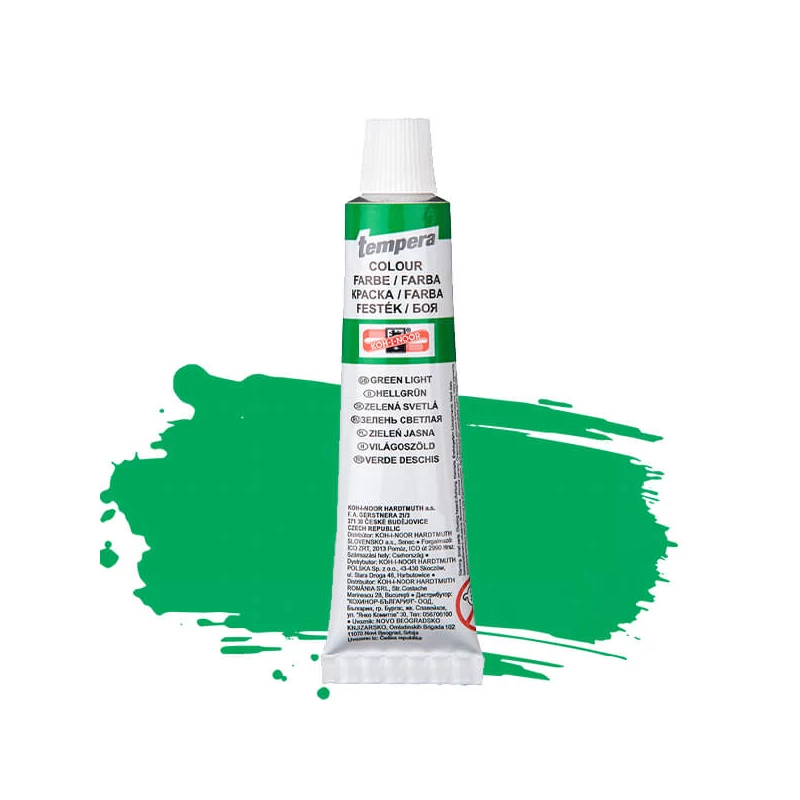 Temperová farba KOH-I-NOOR, 16 ml - svetlozelená