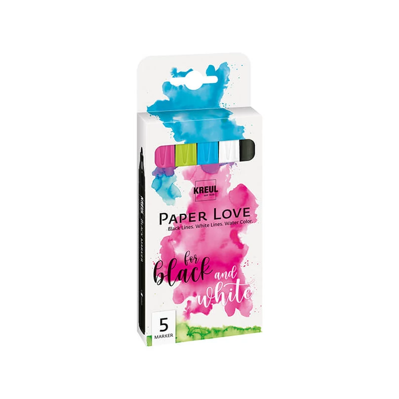 Sada popisovačov Paper Love, Kreul, 5 ks