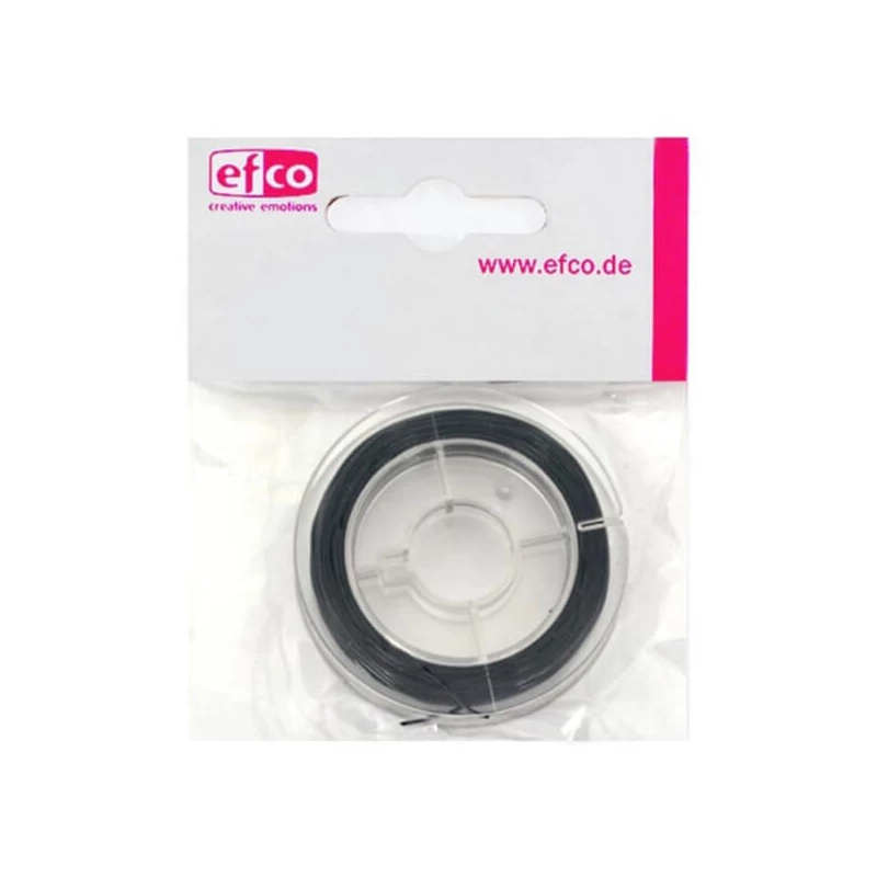 Gumená šnúra- 0,5 mm, 10 m, čierna