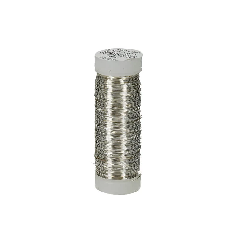 Šperkársky drôt, 0,25 mm, 100 m - strieborný