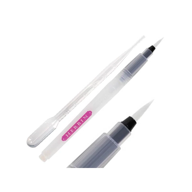 Plniteľná fixka štetcová s pipetou na atrament J. Herbin - medium