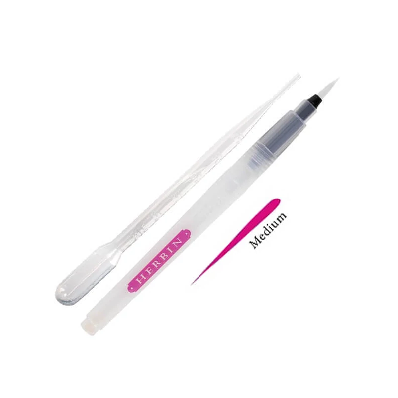Plniteľná fixka štetcová s pipetou na atrament J. Herbin - medium