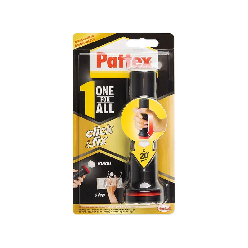 Montážne lepidlo Pattex One For All Click and Fix, 30 g