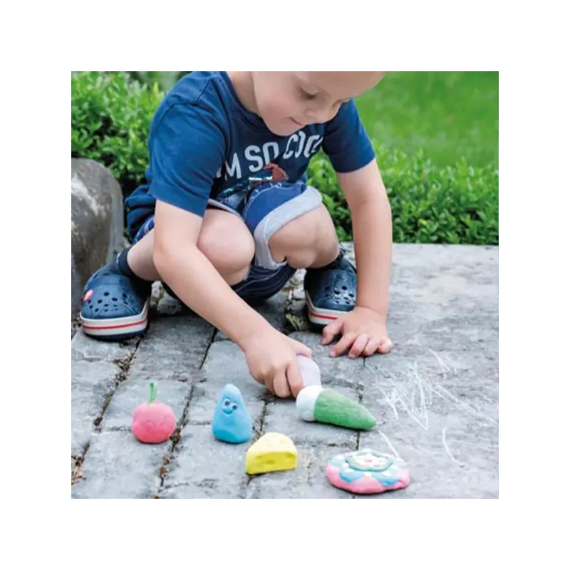 Sada plastelíny, Creall Chalk Clay, Happy, 750 g – 6 ks