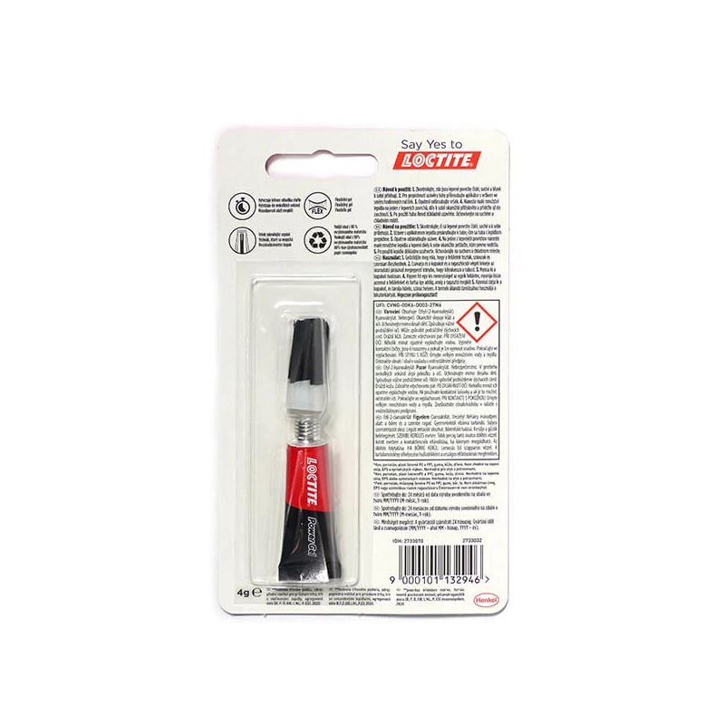 Loctite, sekundové lepidlo Super Bond Power Gel, 3+1 g
