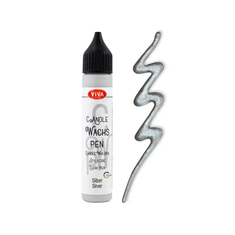Pero na maľovanie sviečok, 28 ml – strieborné