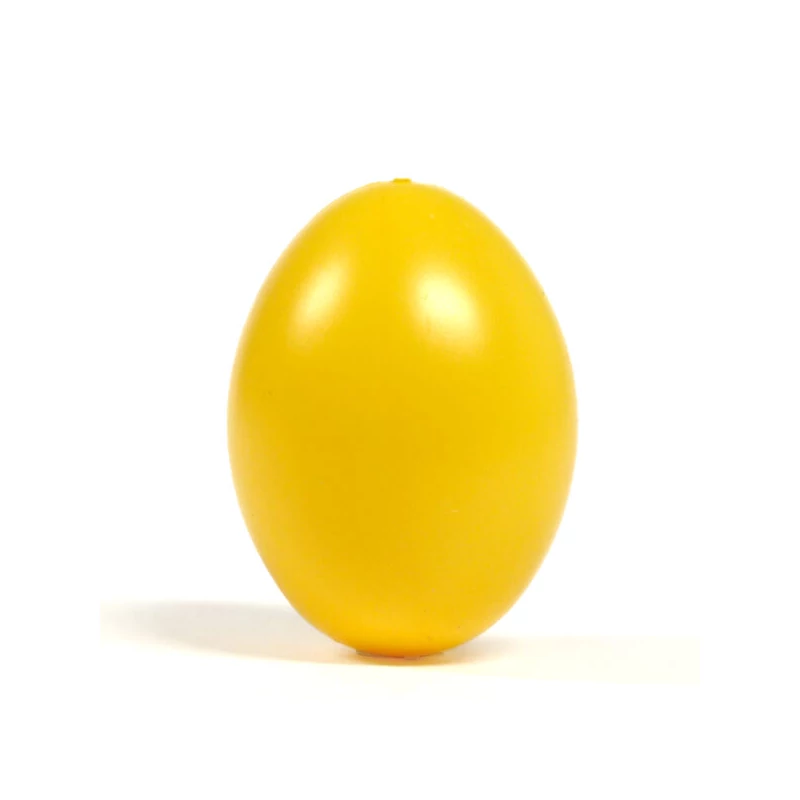 Farebné plastové vajíčko 6x4,5 cm - žlté, závesné