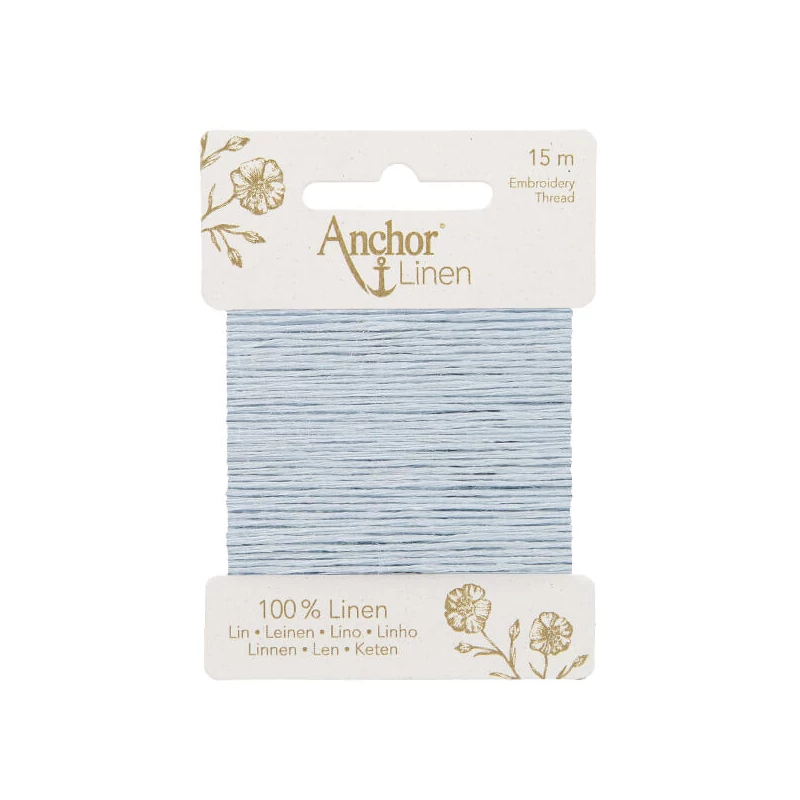 Vyšívacia niť, Anchor Linen, 15 m - 29 prášková sivá