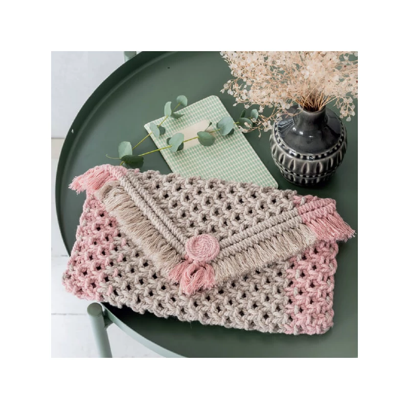 Macramé priadza, Anchor Crafty Fine, česateľná, 3 mm - drevené uhlie