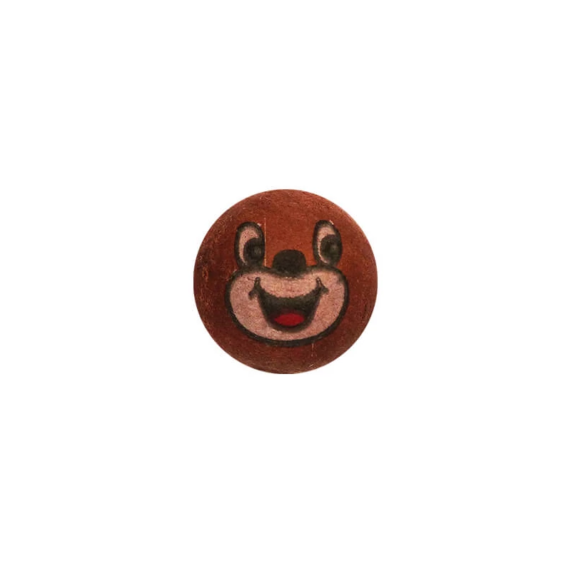 Lisovaná papierová hlava - Medvedík, guľatý, 2,5 cm, 5 ks