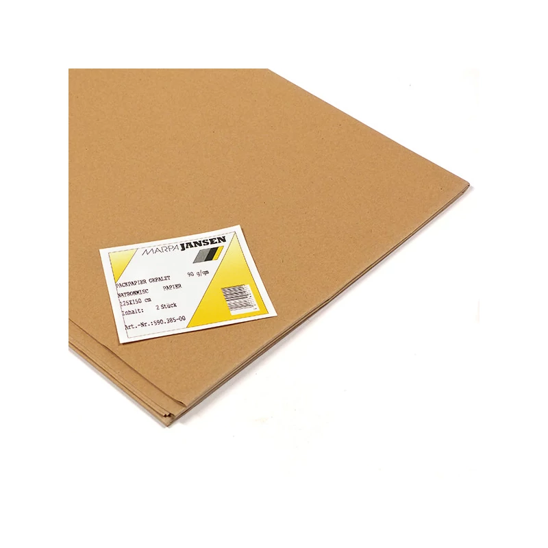 Baliaci papier natrónový, 1,25x1,5 m - 90 g, prírodný, 2 listy
