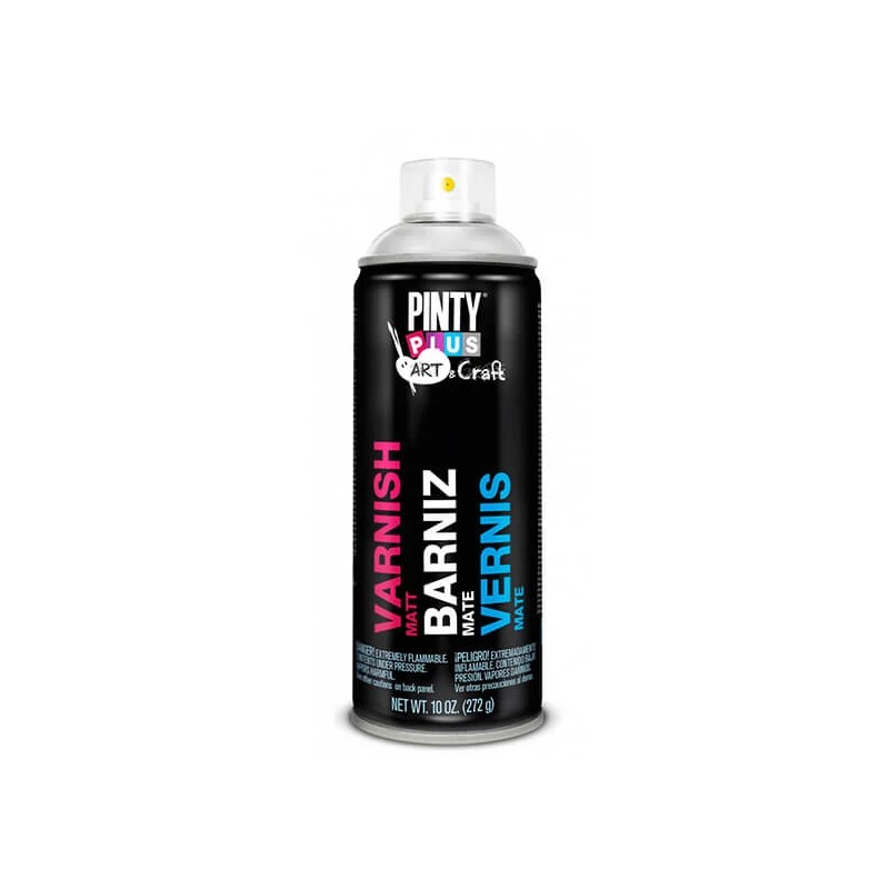 Lak v spreji, 400 ml, Pinty Plus Art remeselný- matný lak, s rozpúšťadlom