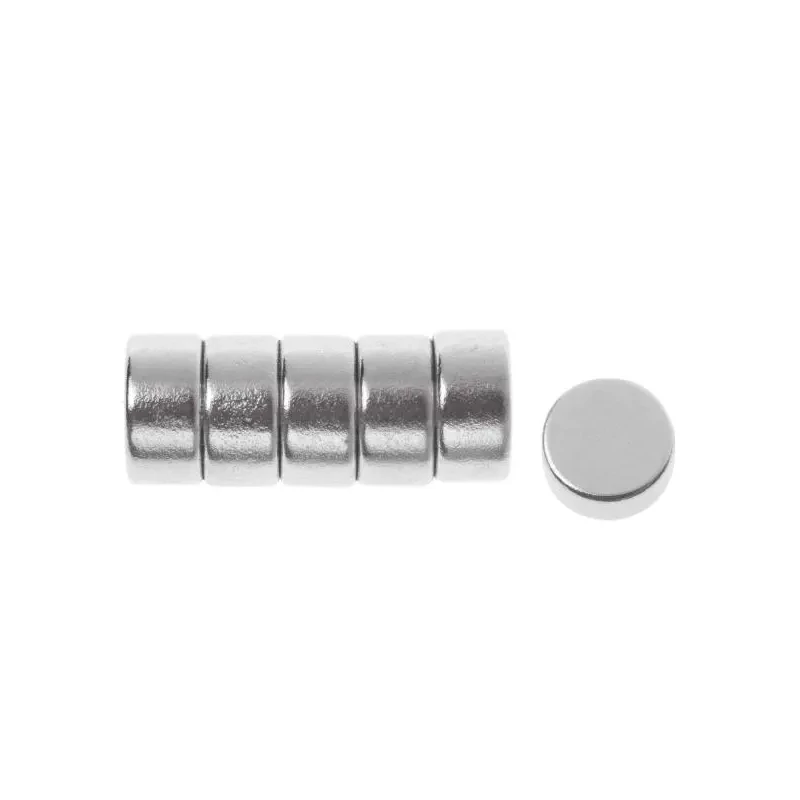 Super silný okrúhly magnet - 8 mm, 6 ks