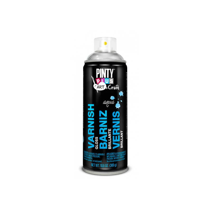 Lak v spreji, 400 ml, Pinty Plus Art remeselný- - lesklý lak, na vodnej báze