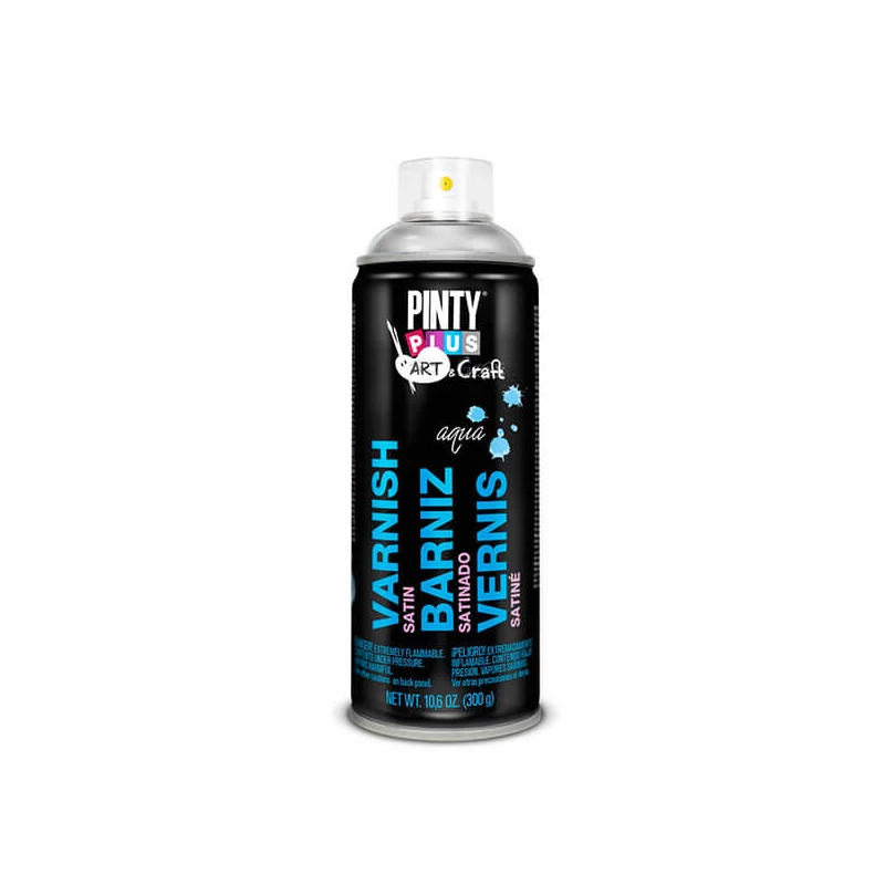 Lak v spreji, 400 ml, Pinty Plus Art remeselný- - hodvábny lak, na vodnej báze