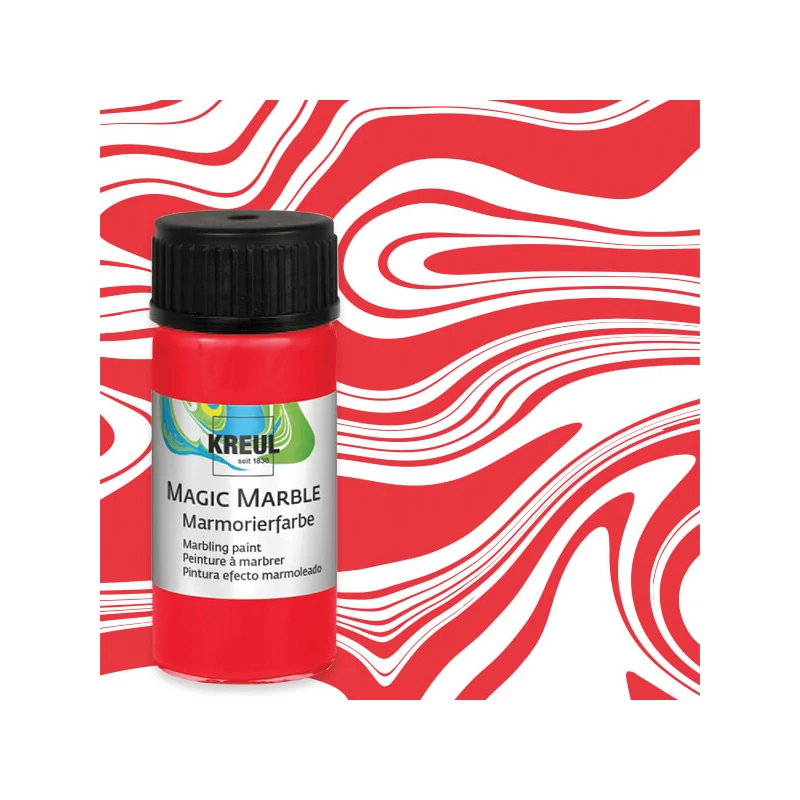 Mramorovacia farba, Kreul, 20 ml - červená