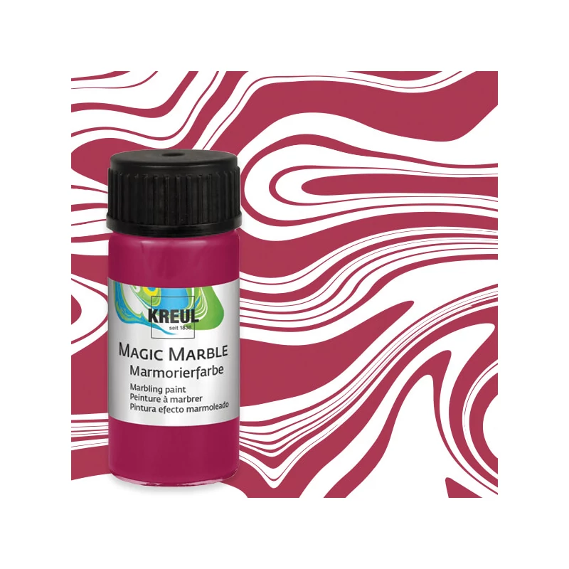 Mramorovacia farba, Kreul, 20 ml - rubín
