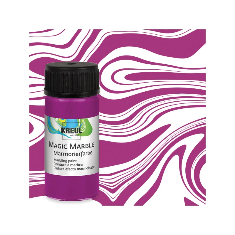 Mramorovacia farba, Kreul, 20 ml - purpurová