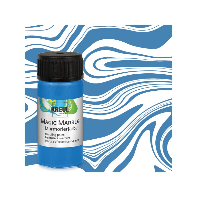 Mramorovacia farba, Kreul, 20 ml - modrá