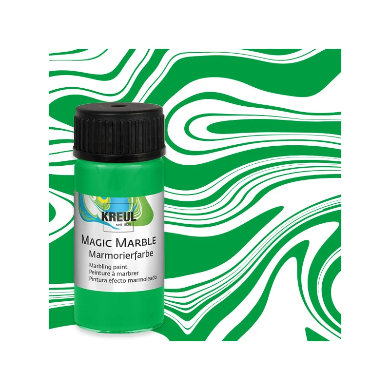 Mramorovacia farba, Kreul, 20 ml - svetlozelená