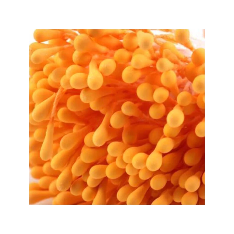 Peľové trubice, opeľovače kvetov, 6 cm, 100 ks - oranžové