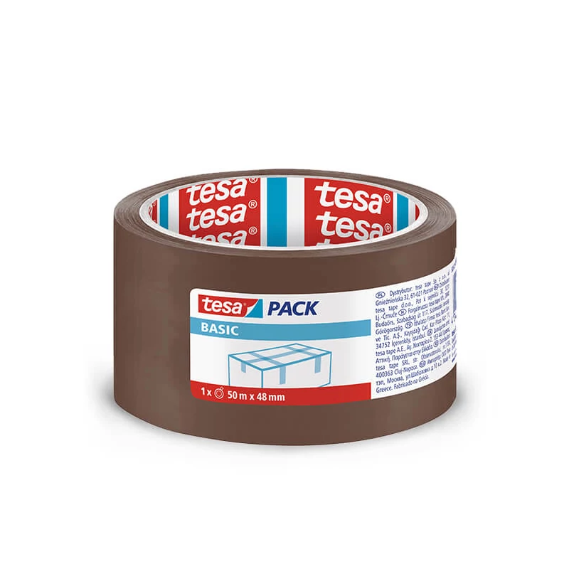 Baliaca páska ICO, Tesa Basic 58573, hnedá, 48 mm x 50 m