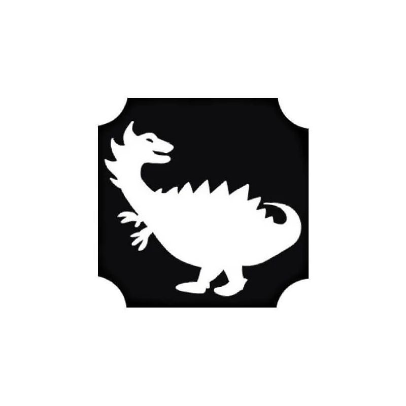 Tetovacia šablóna, samolepiaca šablóna - Dino 01