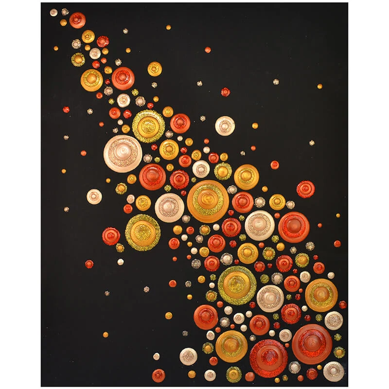 Sada bodkovacích farieb, Blob paint, 6x90 ml - Zlatý lesk