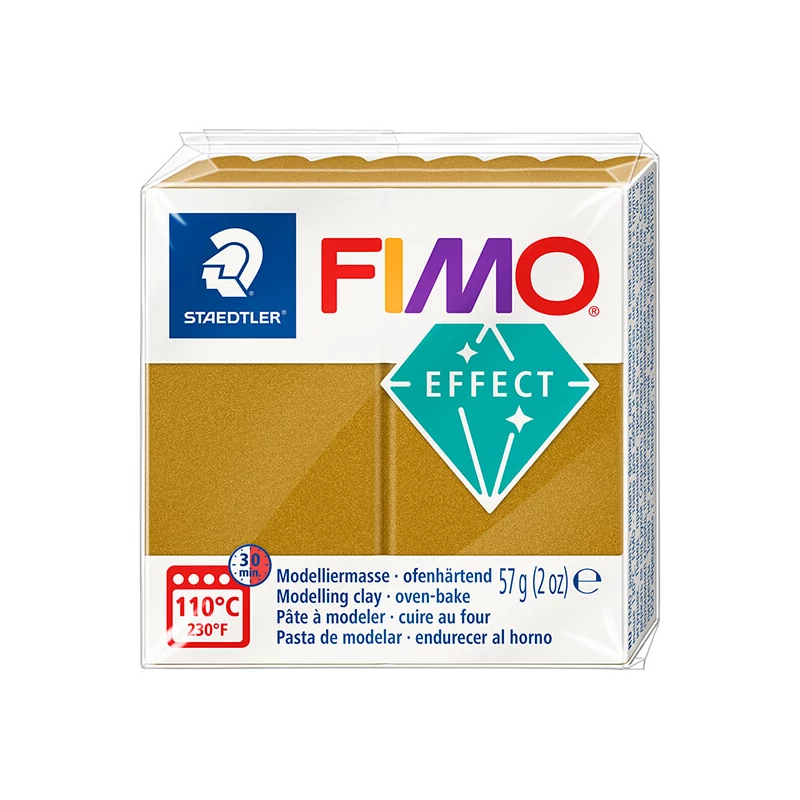 Modelovacia hmota do rúry FIMO Effect, 57 g - metalicky zlatá (8010-11)