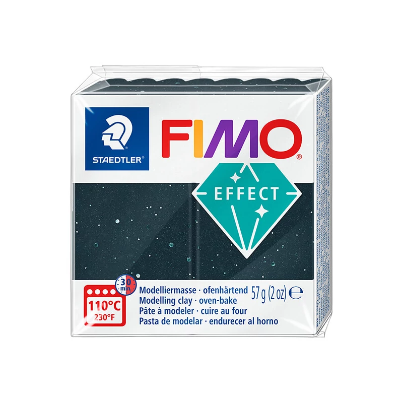 Modelovacia hmota do rúry FIMO Effect, 57 g - čierna žula s kamenným efektom (8010-903)
