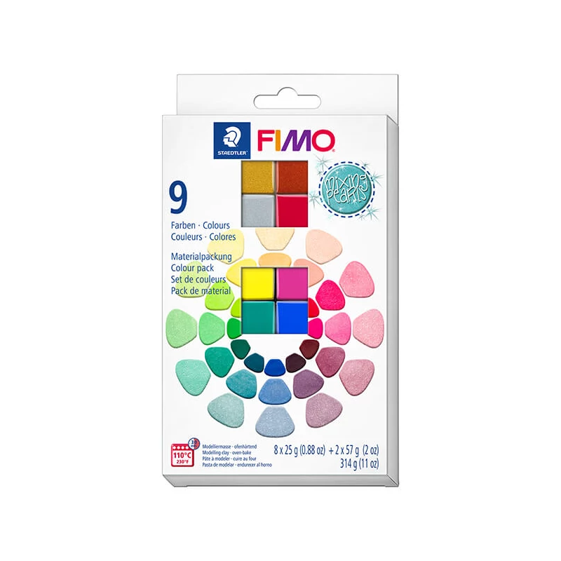 Sada modelovacej hmoty do rúry FIMO Effect Colour Pack, 8x25+2x57 g - Mixing Pearls