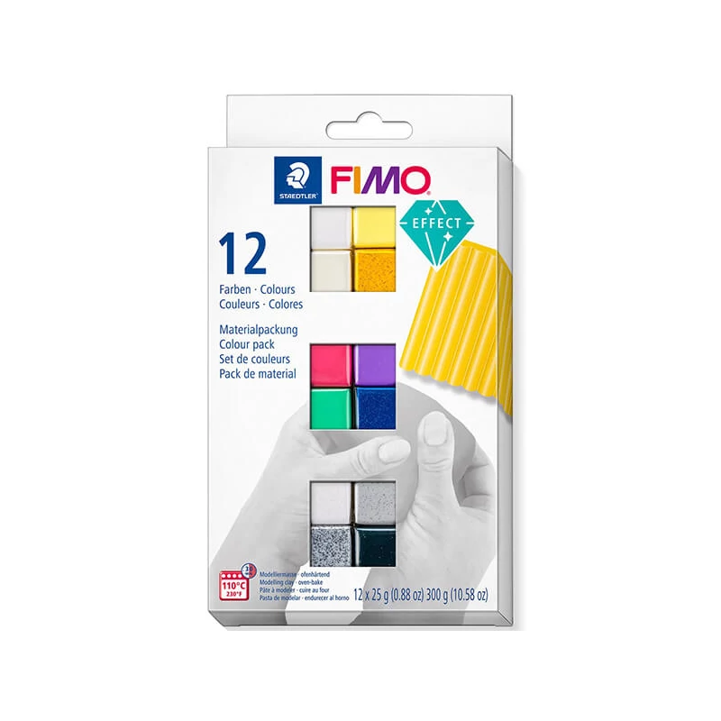 Sada modelovacej hmoty do rúry FIMO Effect Colour Pack, 12x25 g