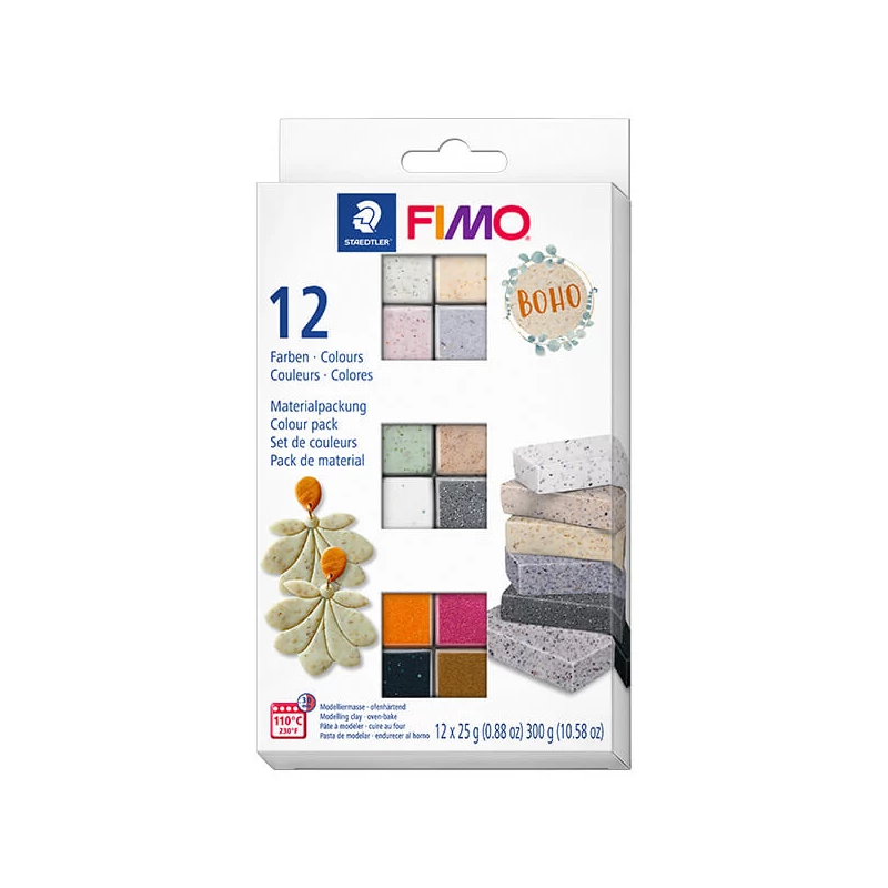 Sada modelovacej hmoty do rúry FIMO Effect Colour Pack, 12x25 g - Boho